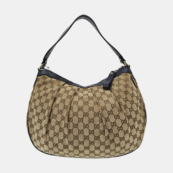 Monogram Canvas Top Handle Bag Brown