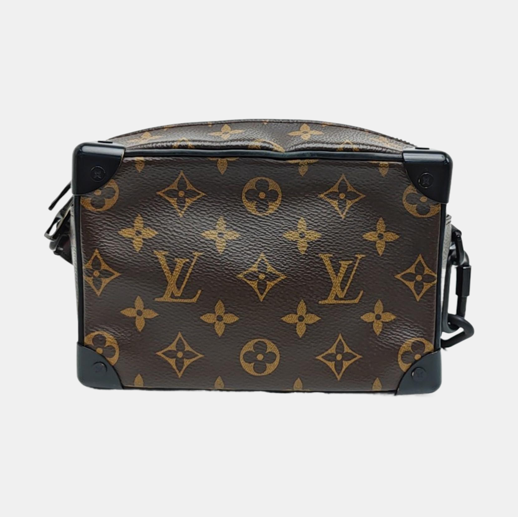 SOFT TRUNK Mini Monogram Coated Canvas Brown