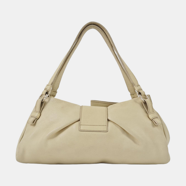 Lambskin Top Handle Bag Yellow
