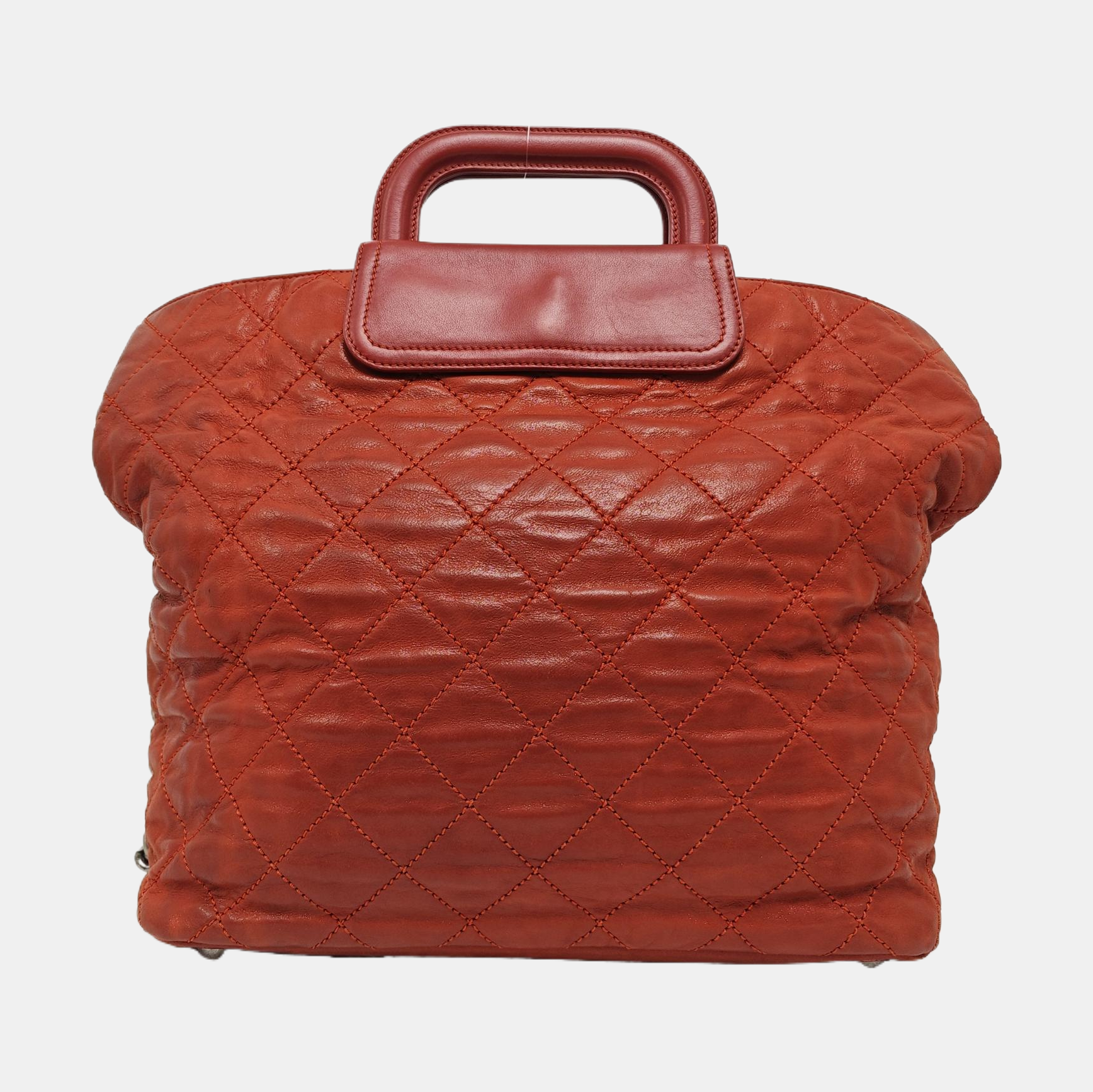 HAMPTONS CC Quilted Calfskin Red