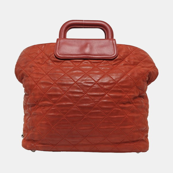 HAMPTONS CC Quilted Calfskin Red