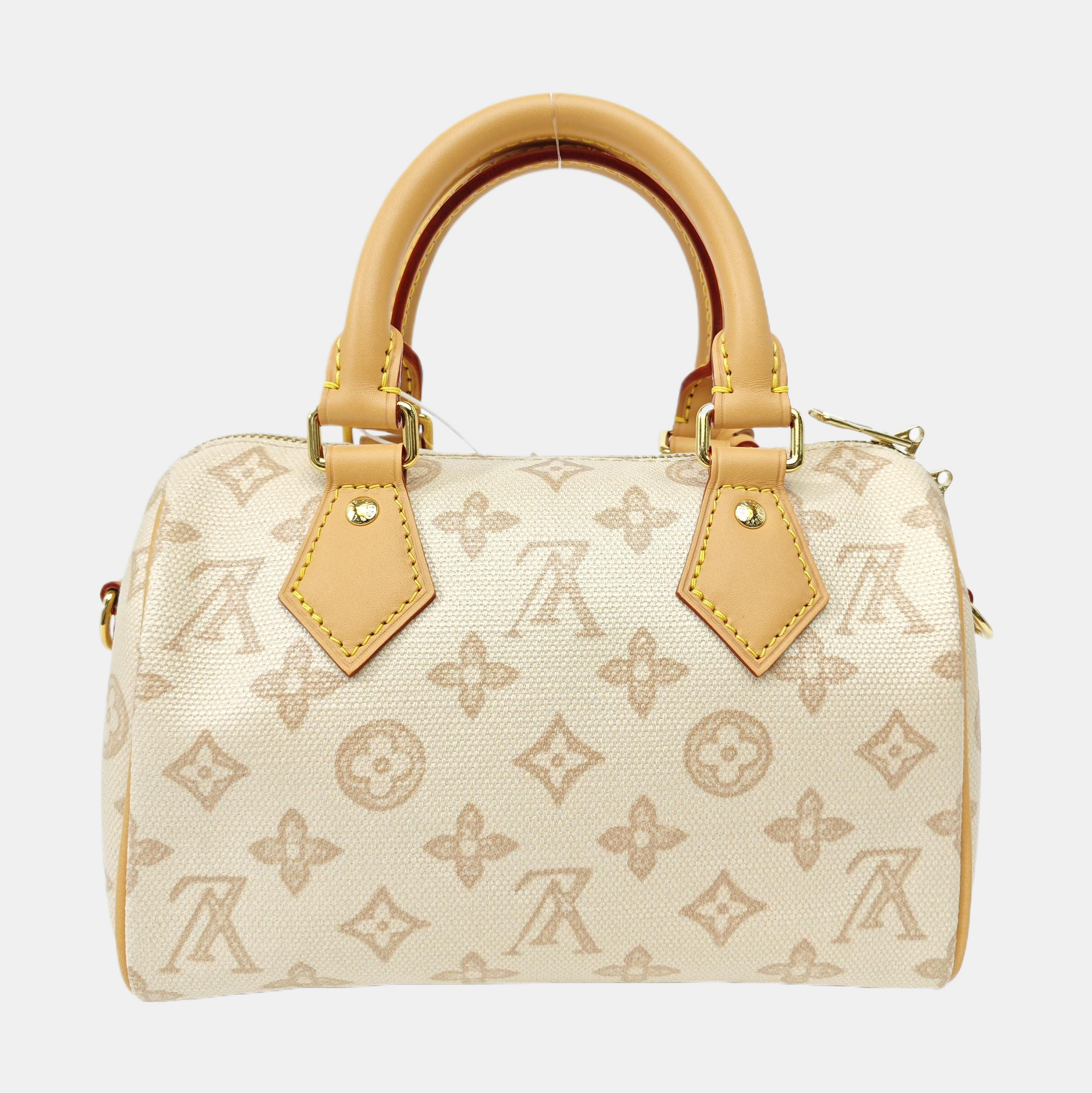 SPEEDY 20 Monogram Coated Canvas Beige