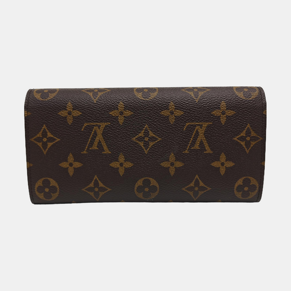 EMILIE Monogram Coated Canvas Brown Wallet