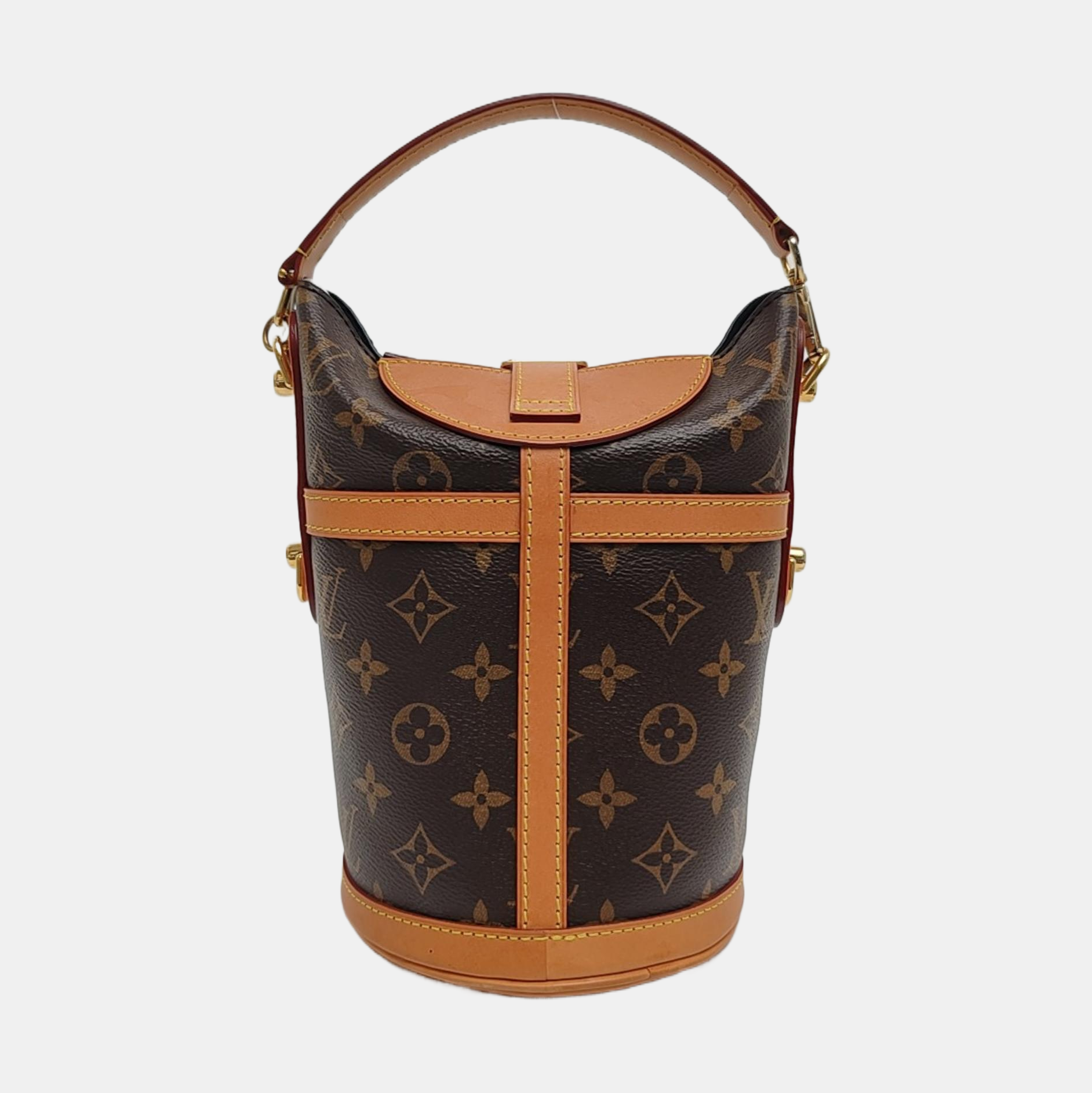 DUFFLE Monogram Coated Canvas Brown