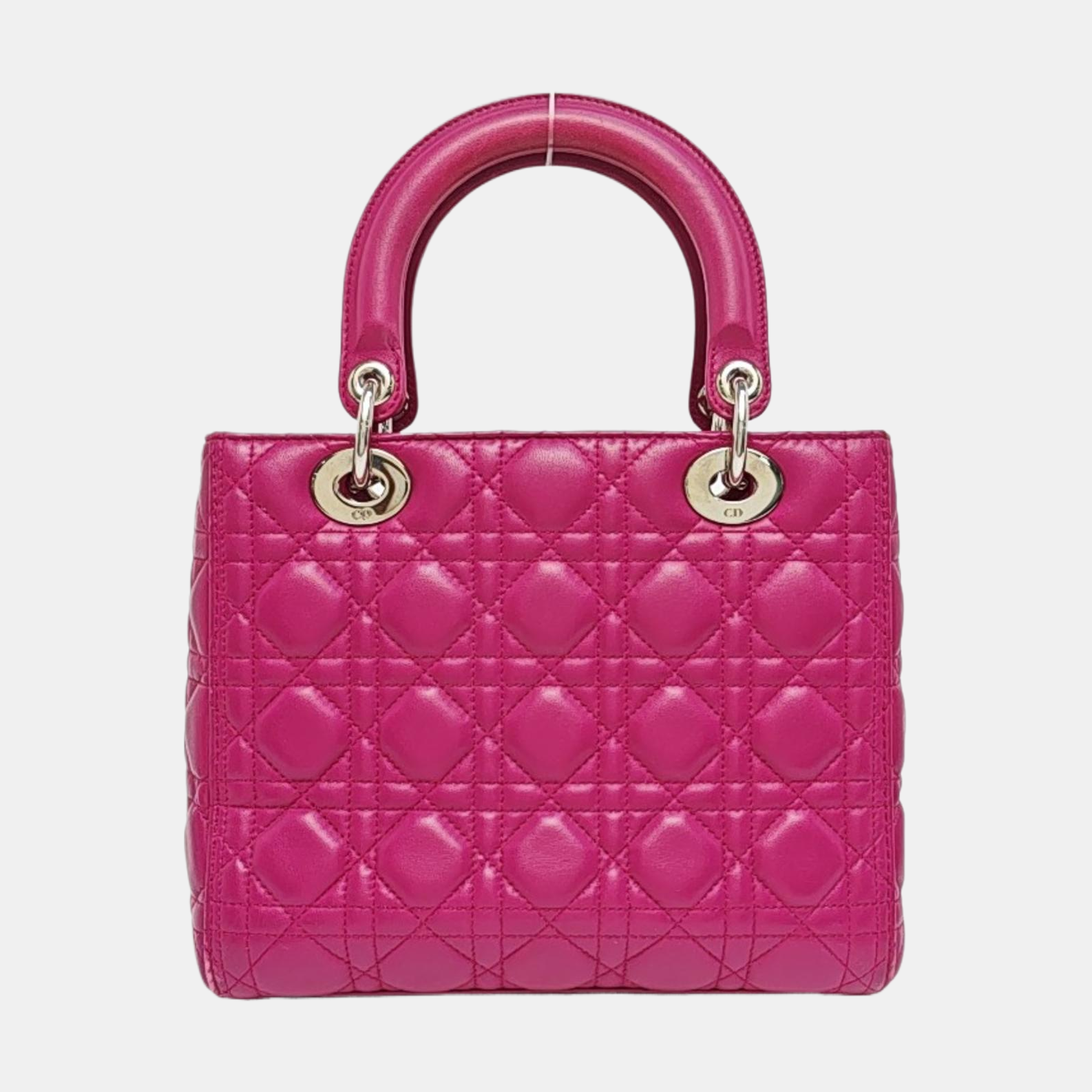 Lady Dior Medium Cannage Lambskin Red