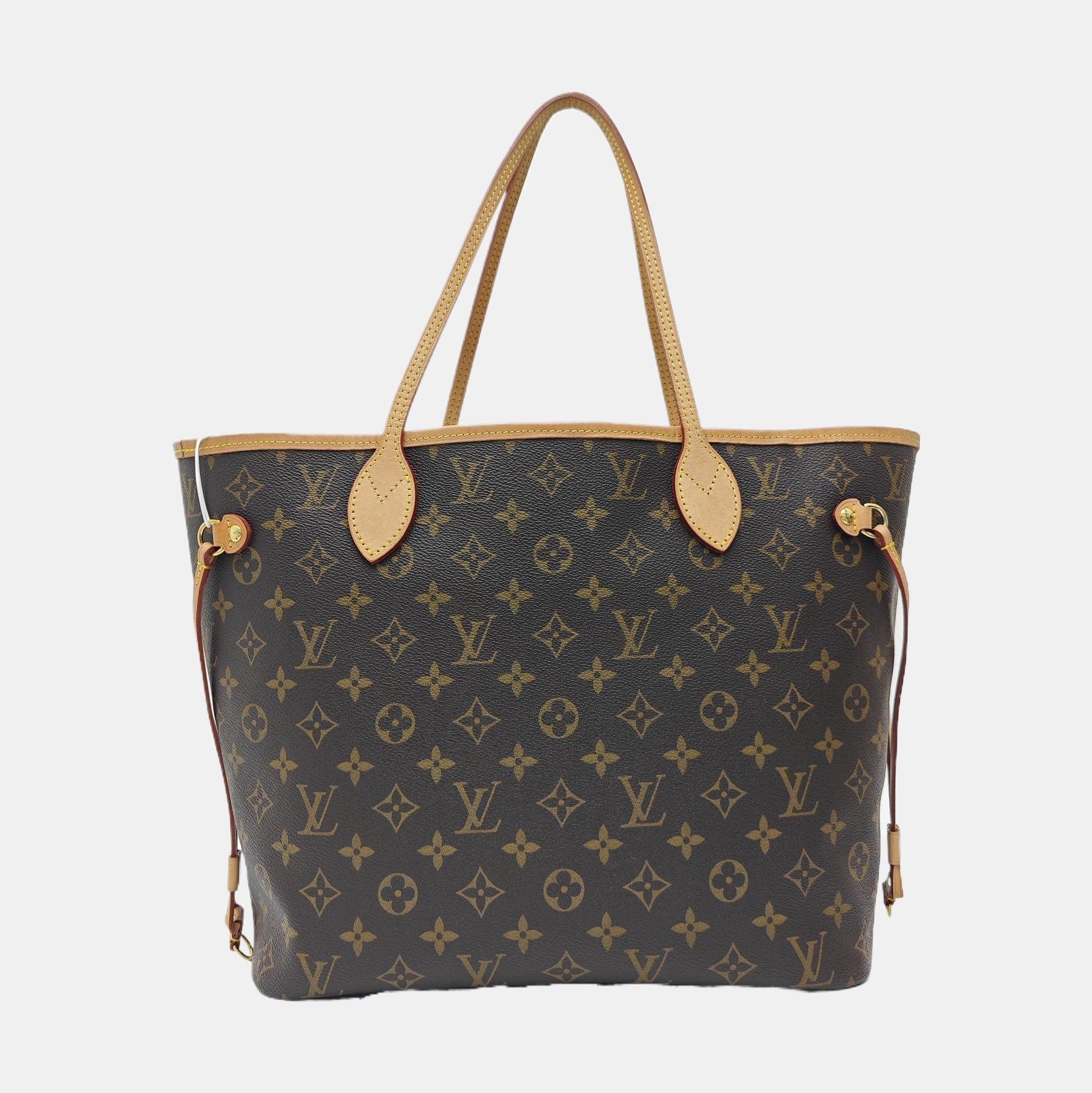 NEVERFULL MM Monogram Coated Canvas Brown
