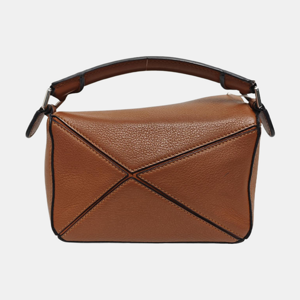 Authenticated pre-owned  Puzzle Mini Calfskin Brown - Shoulder Bag at Looply