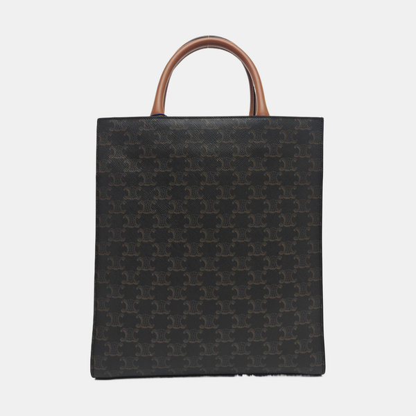 CABAS CELINE Small Coated Canvas Brown