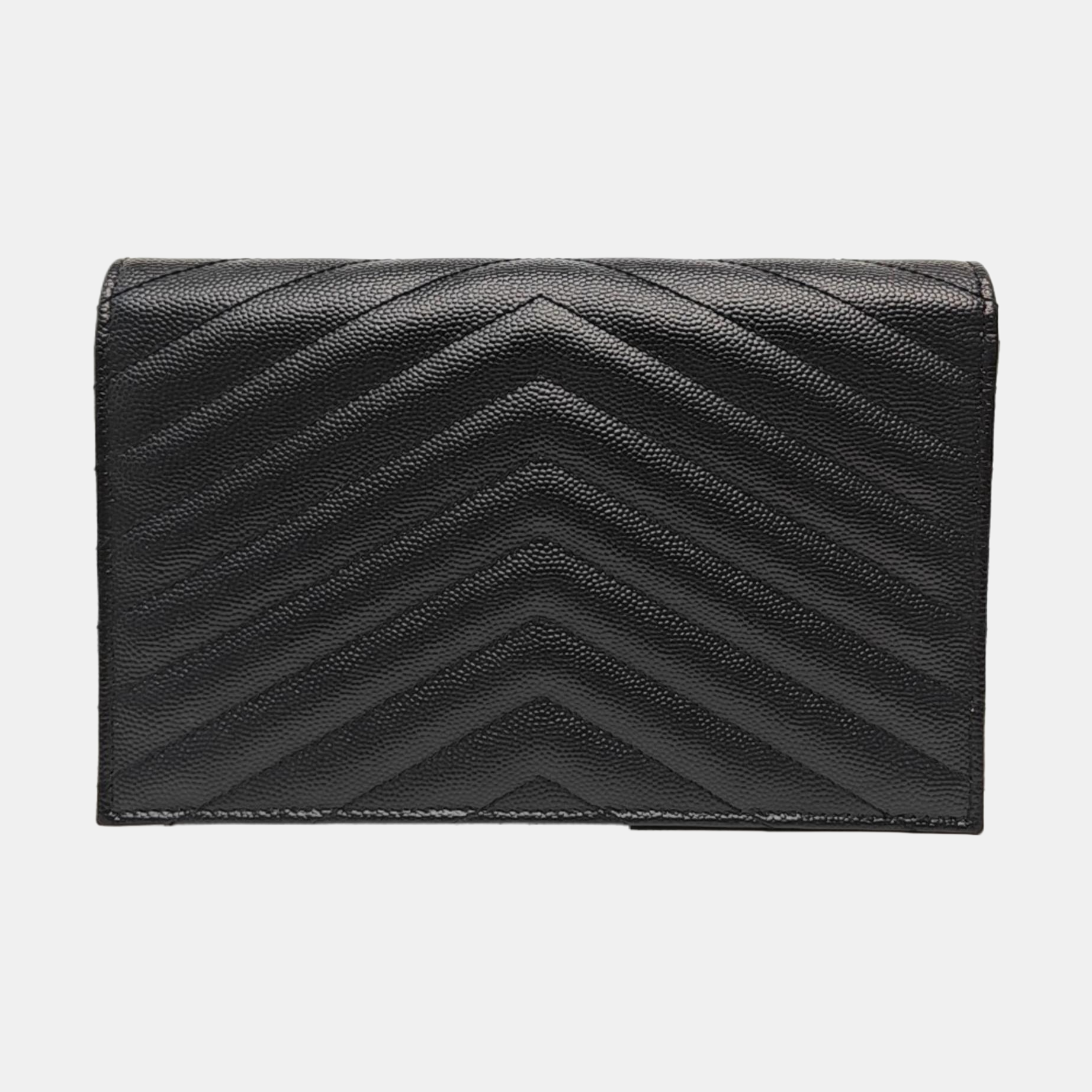 MONOGRAM Chevron Calfskin Black
