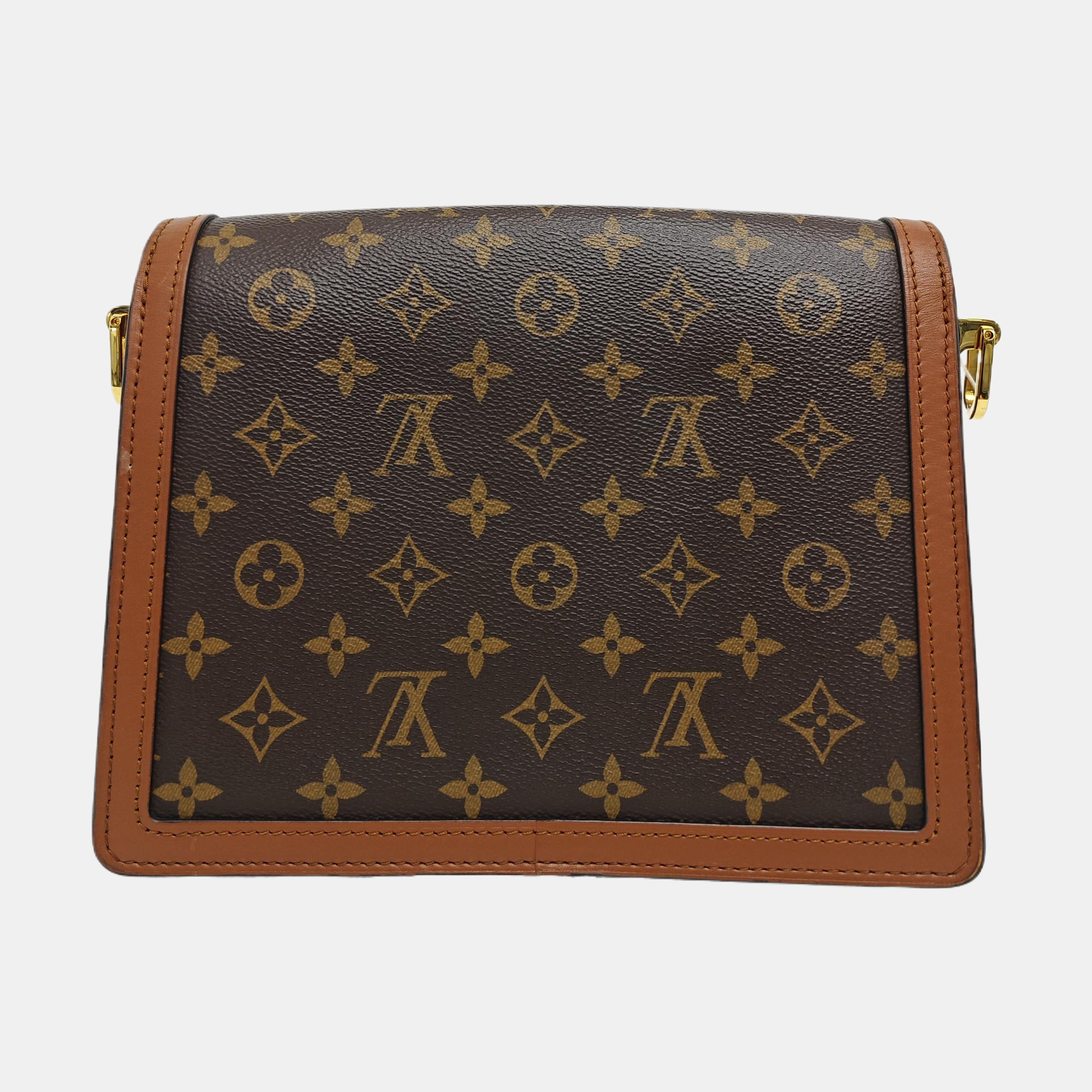 DAUPHINE MM Monogram Coated Canvas Brown
