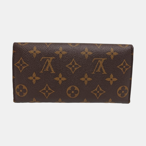 JOSÉPHINE Monogram Coated Canvas Brown Wallet
