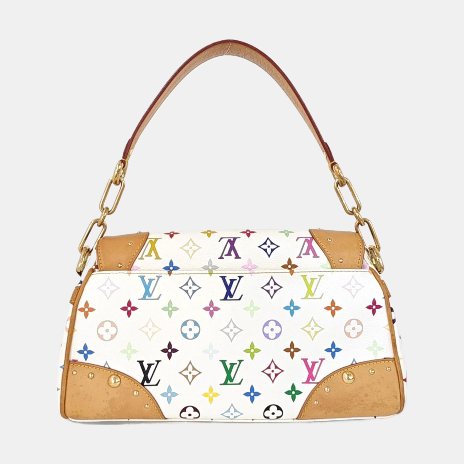 LV × TM BEVERLY MM Monogram Coated Canvas White