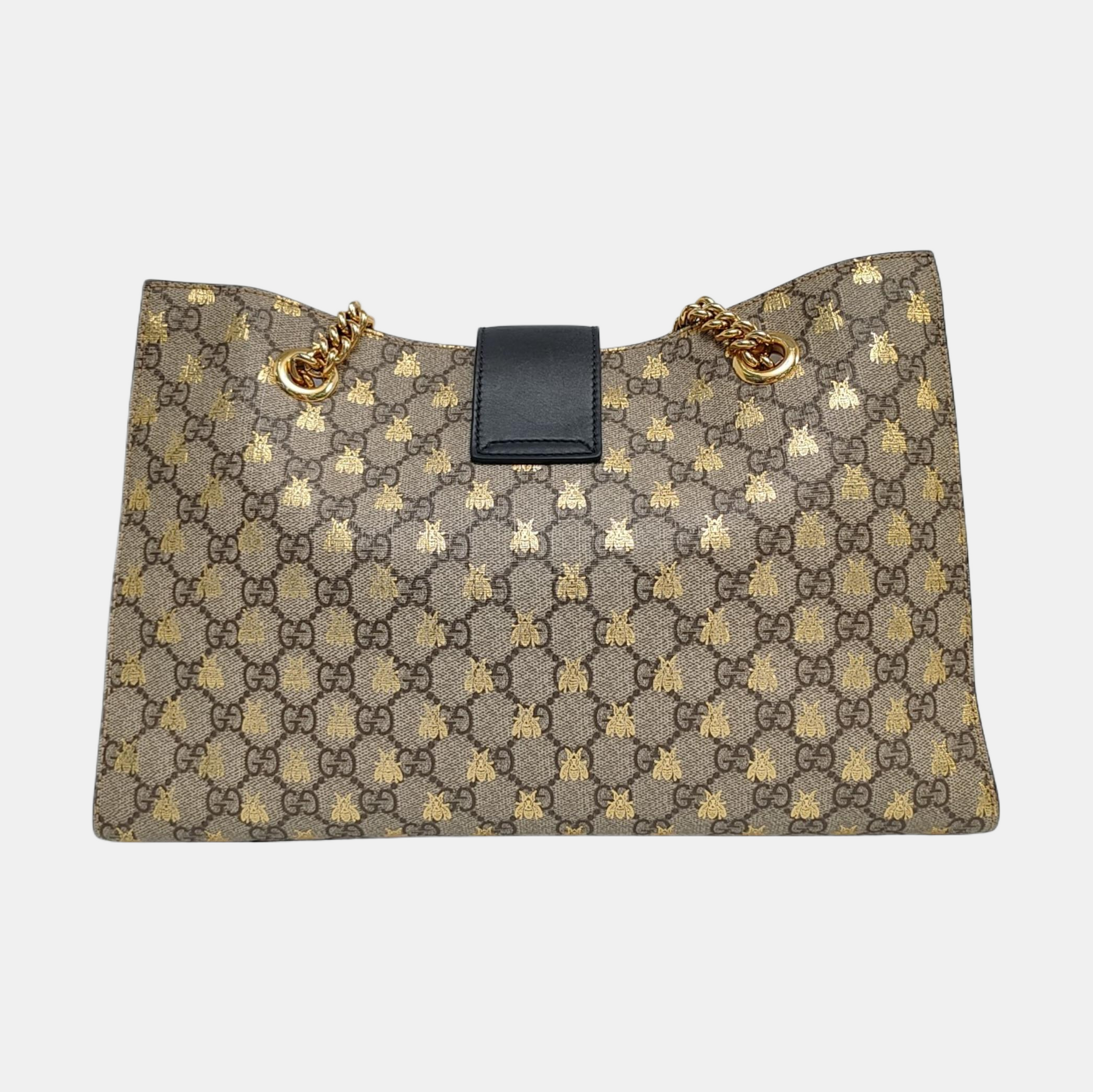 Authenticated pre-owned  Padlock Medium Monogram Coated Canvas Brown - Tote Bag at Looply