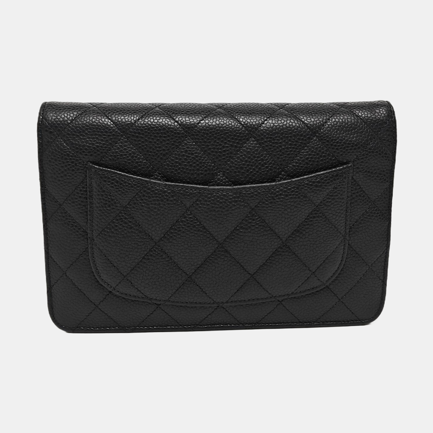 WOC Quilted Grained Calfskin Black