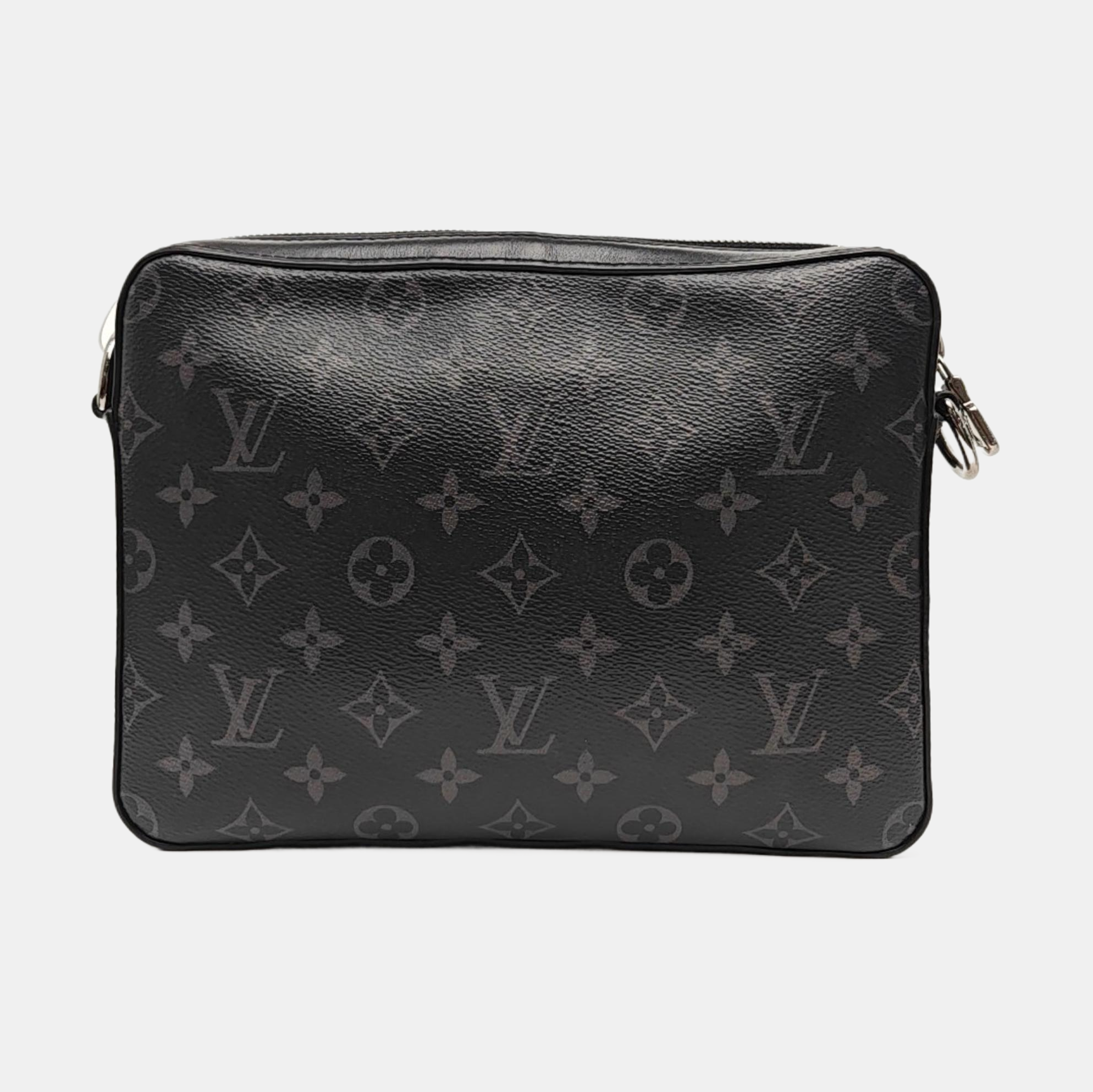TRIO Monogram Coated Canvas Gray