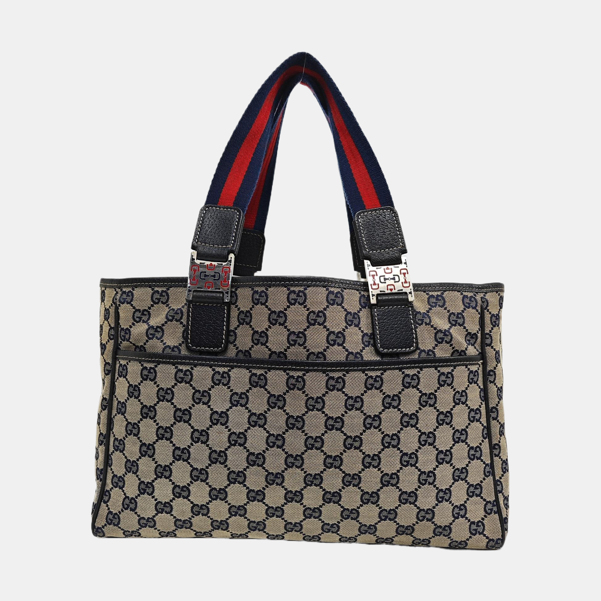 Monogram Canvas Tote Bag Brown