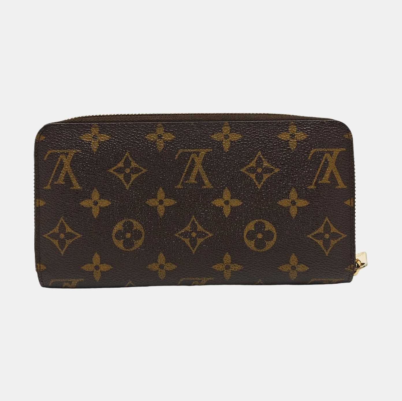 ZIPPY Monogram Coated Canvas Brown Wallet
