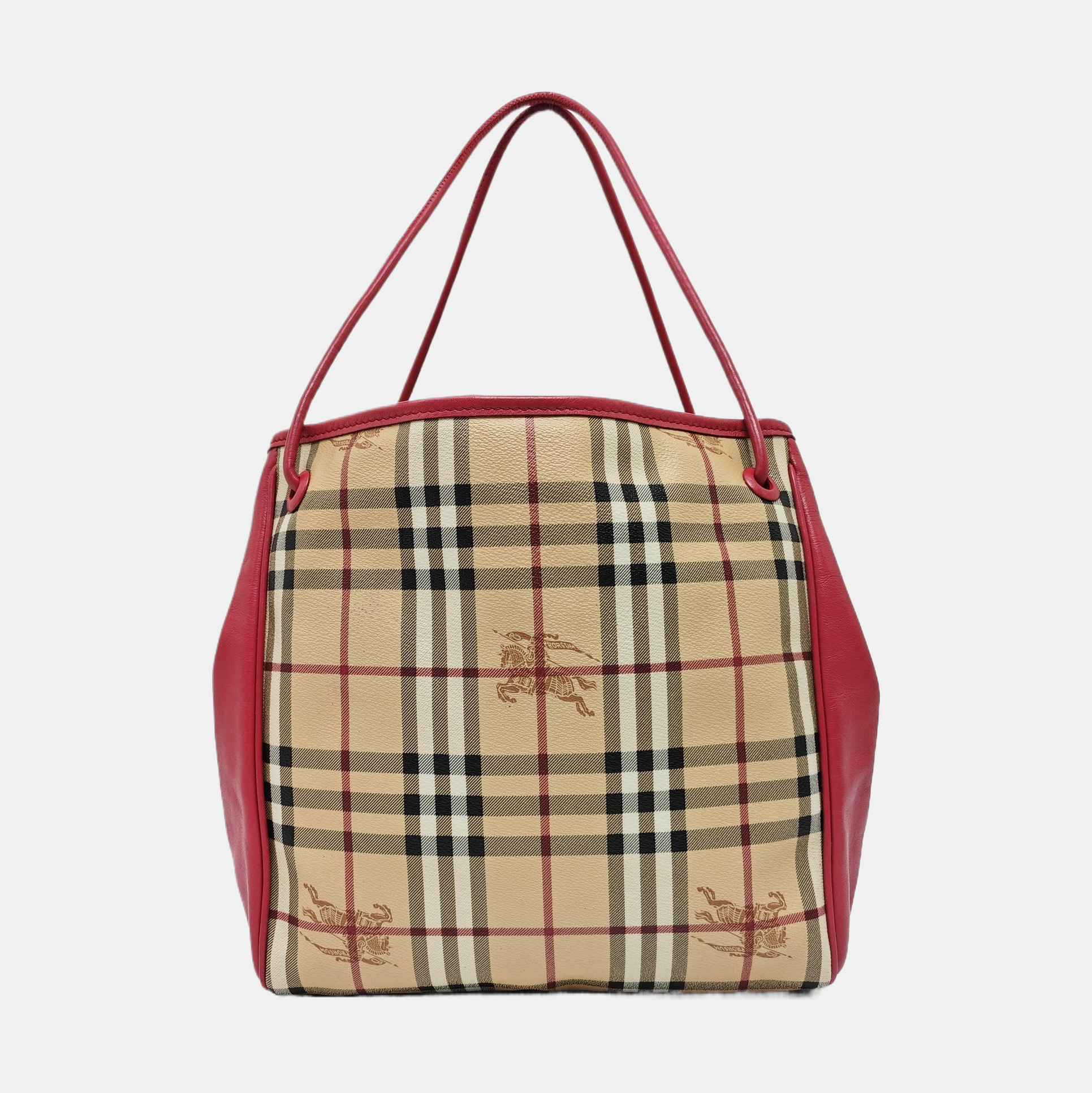 Coated Canvas Tote Bag Beige