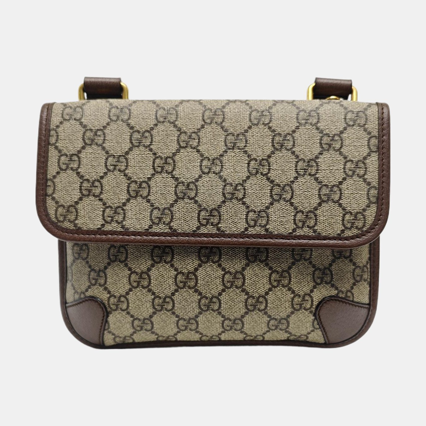 Neo Vintage Small Monogram Coated Canvas Beige