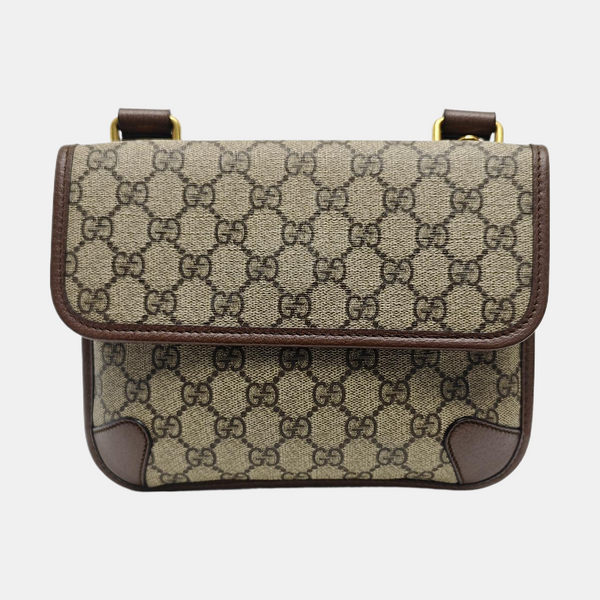 Neo Vintage Small Monogram Coated Canvas Beige