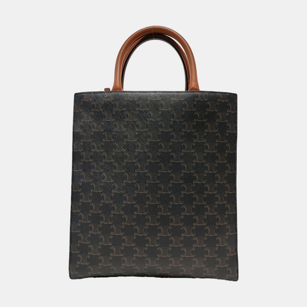 CABAS CELINE Small Coated Canvas Brown