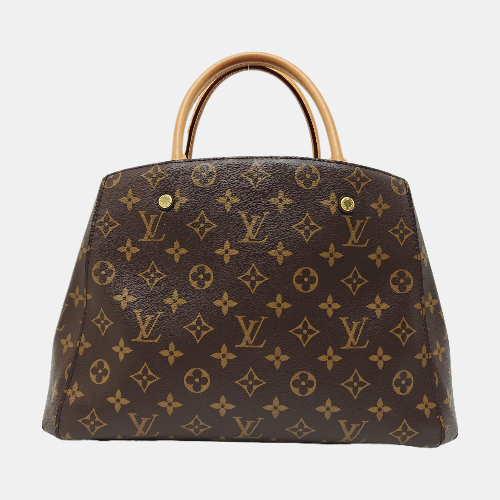 MONTAIGNE Monogram Coated Canvas Brown