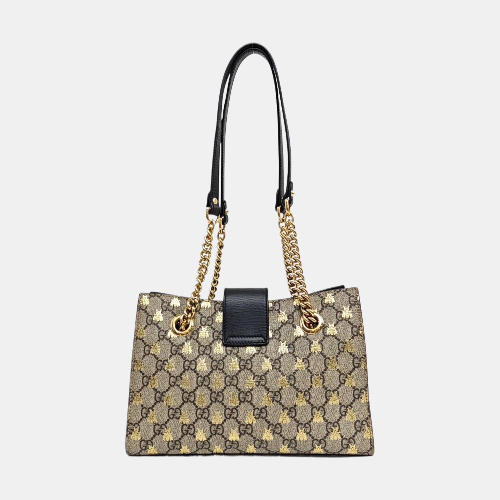 Padlock Small Monogram Coated Canvas Beige