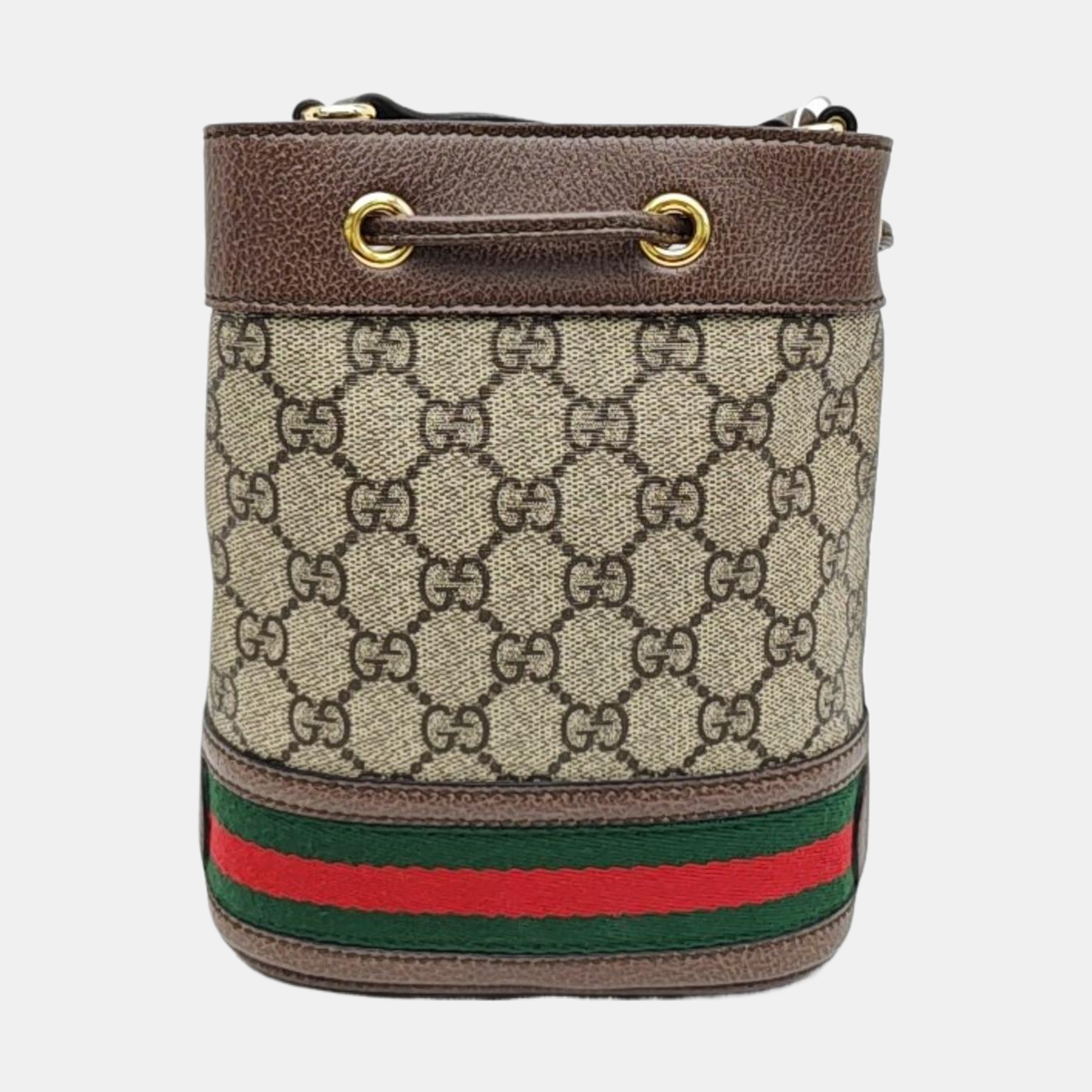 Ophidia Mini Monogram Coated Canvas Beige