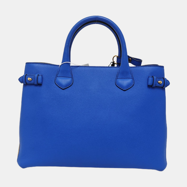 The Banner Medium Calfskin Blue