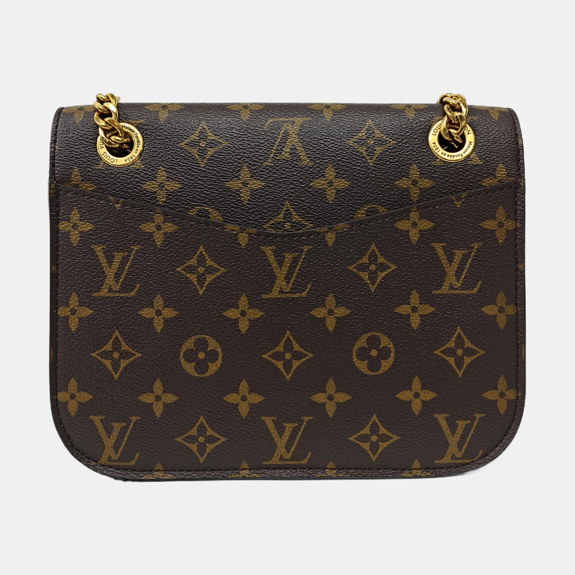 PASSY Monogram Coated Canvas Brown