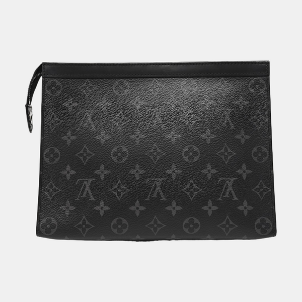 Pochette Voyag MM Monogram Coated Canvas Black
