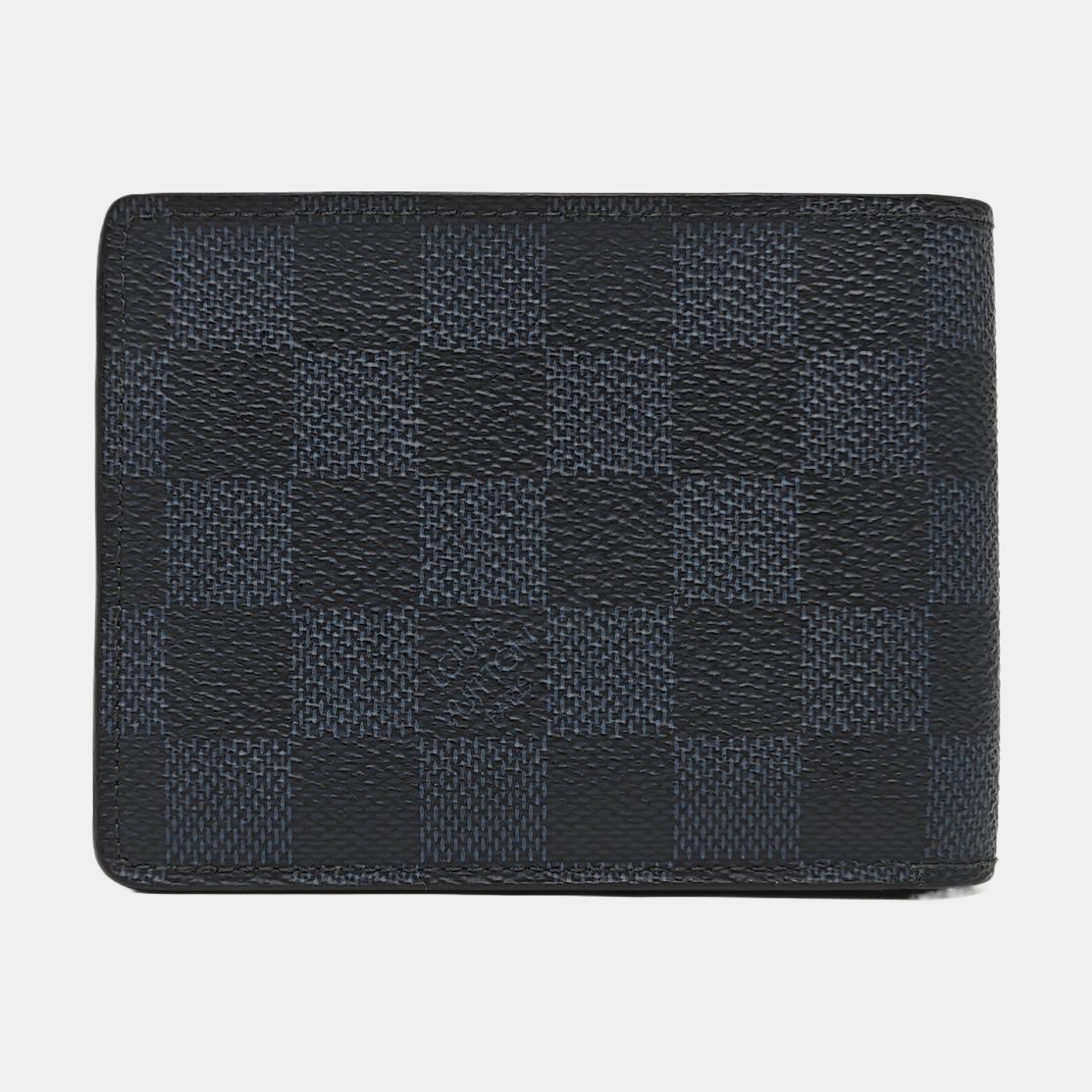AMERIGO Damier Graphite Coated Canvas Gray Wallet