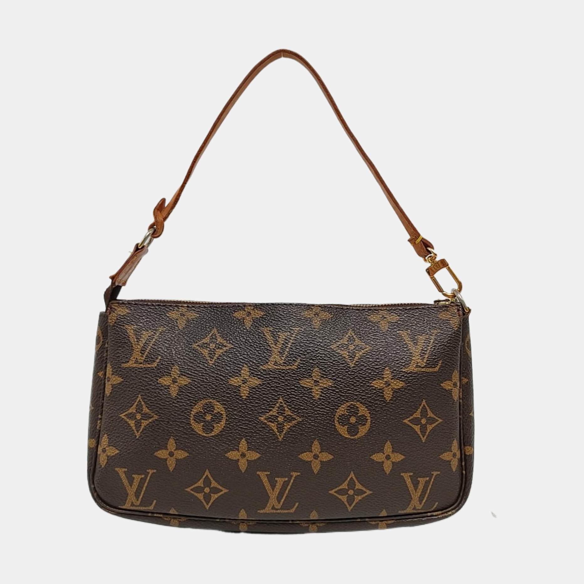 ACCESSOIRES Monogram Coated Canvas Brown