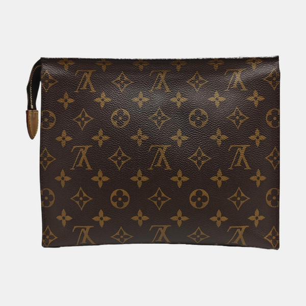 TOILET POCKET 26 Monogram Coated Canvas Brown