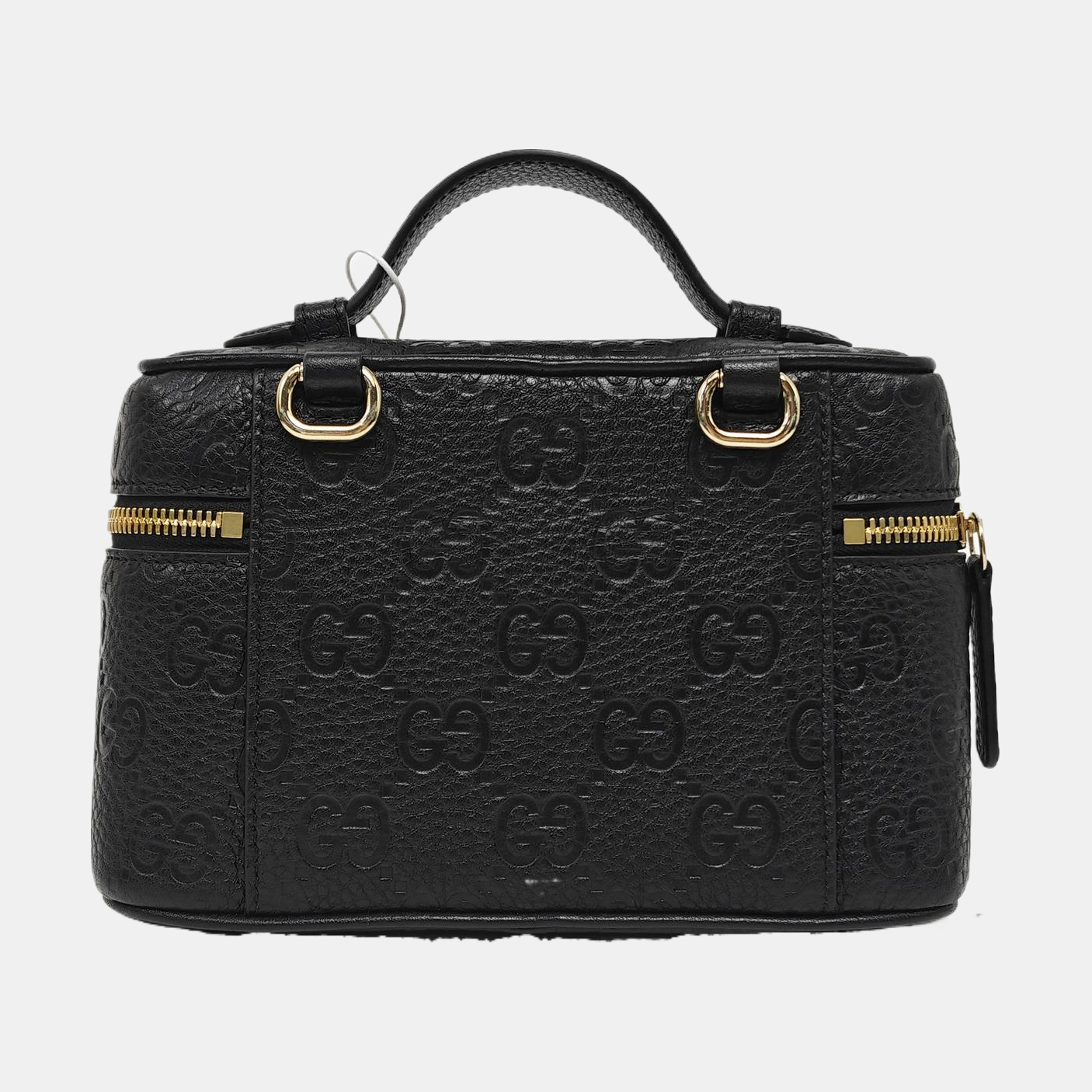 GG Emblem Super Mini Monogram Calfskin Black
