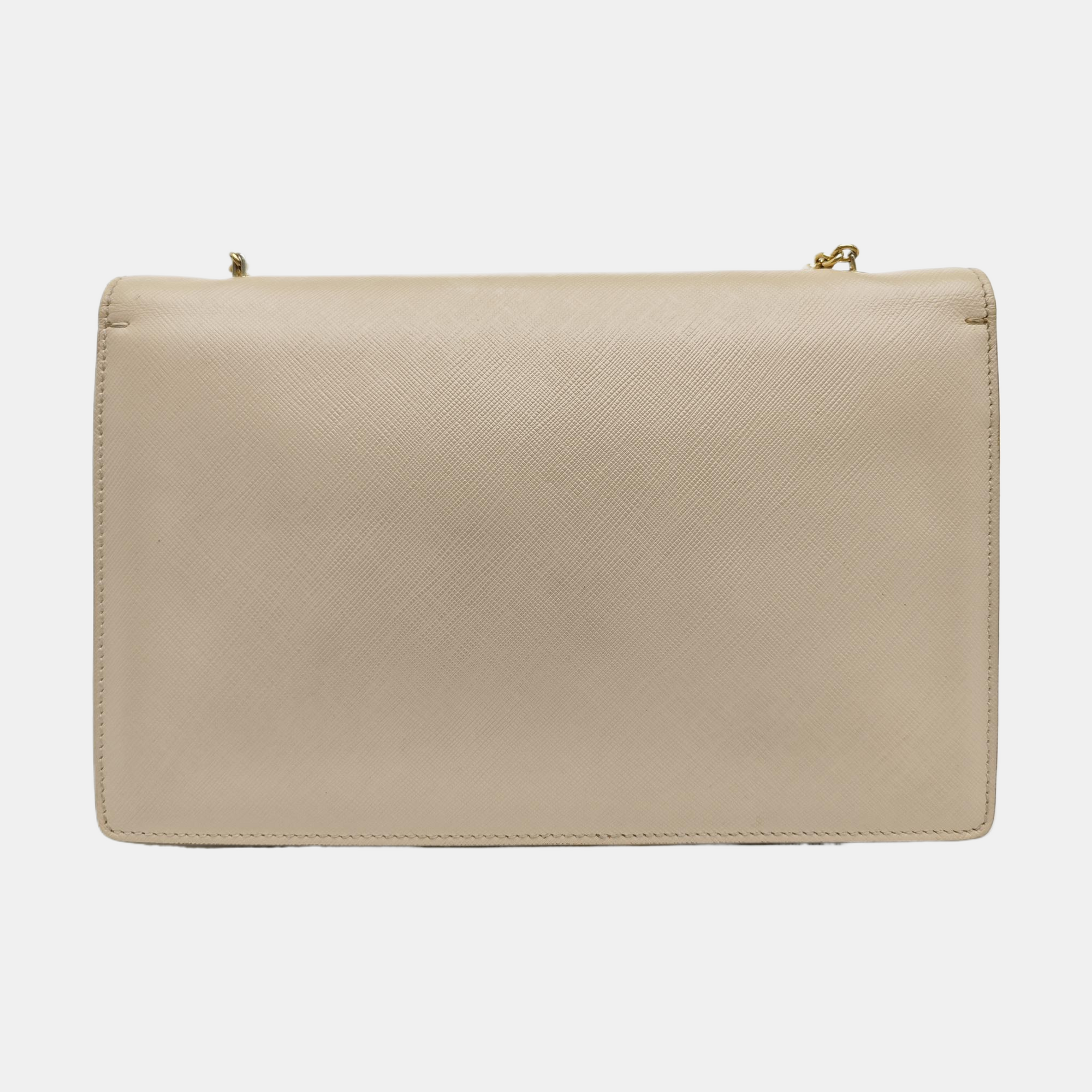 Calfskin Shoulder Bag Beige