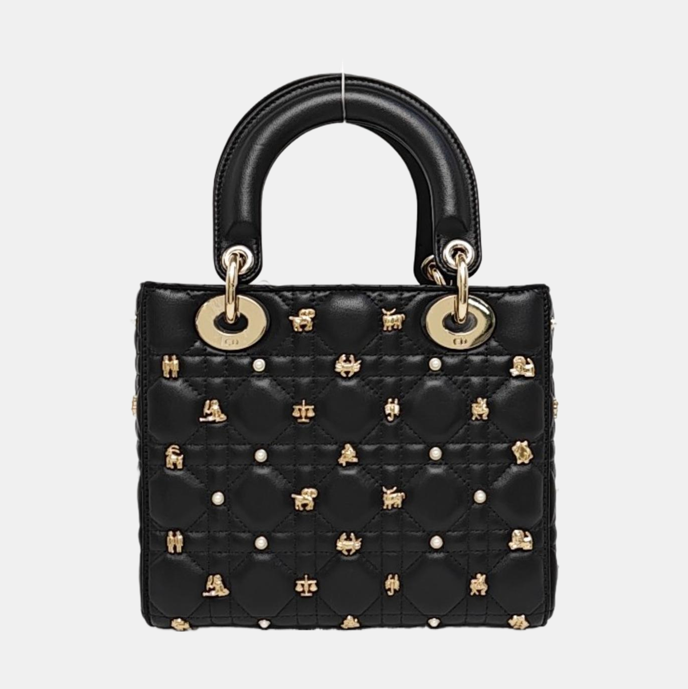 Lady Dior Small Cannage Calfskin Black