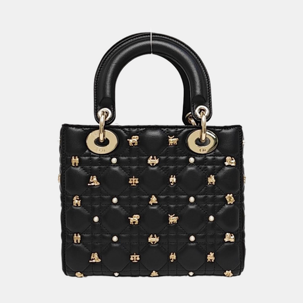 Lady Dior Small Cannage Calfskin Black
