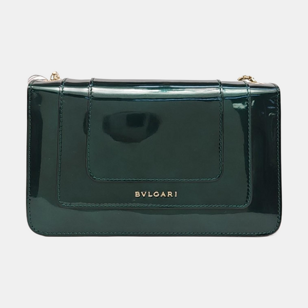 SERPENTI FOREVER Small Patent Leather Green