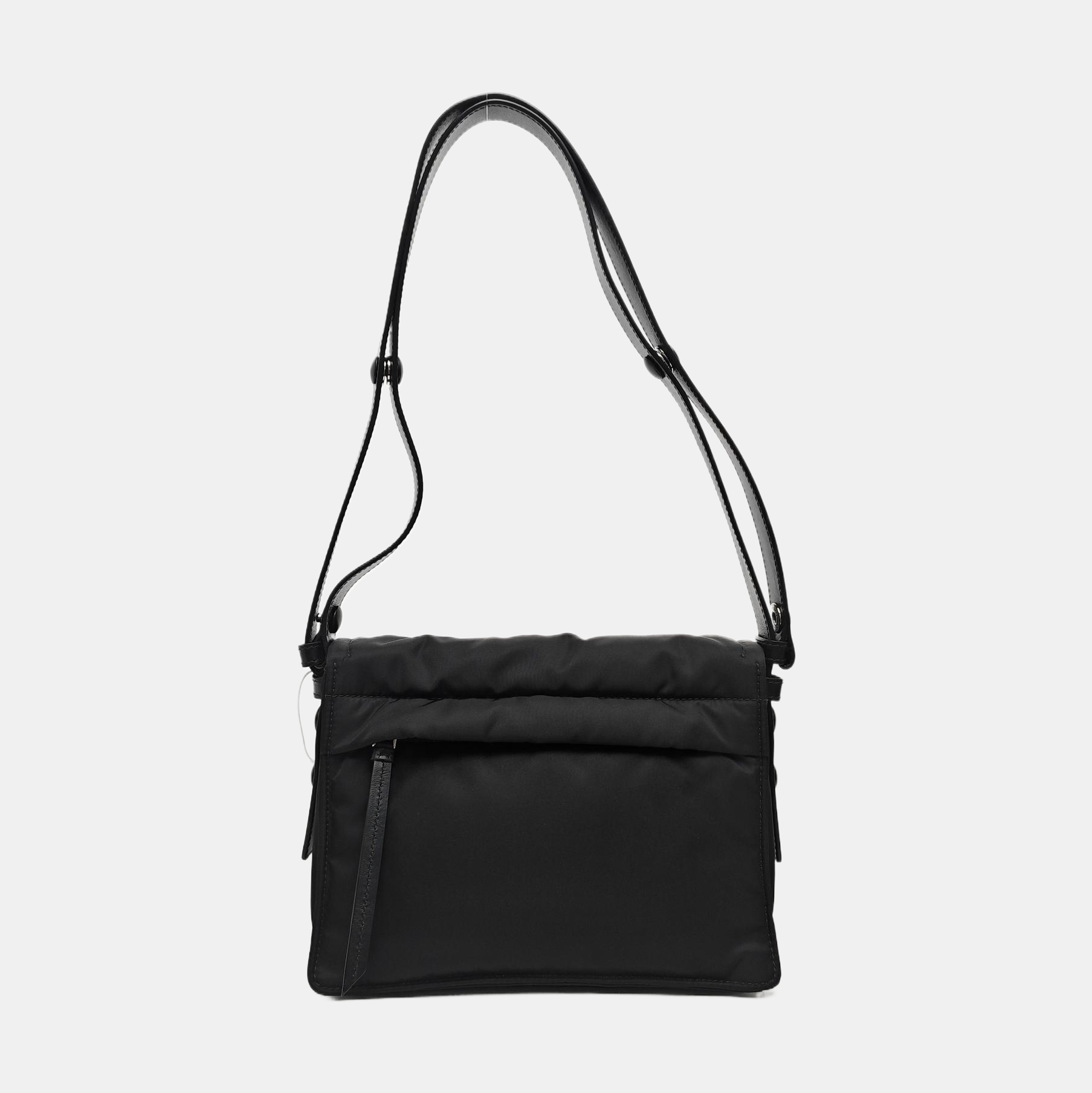 Nylon Shoulder Bag Small Black