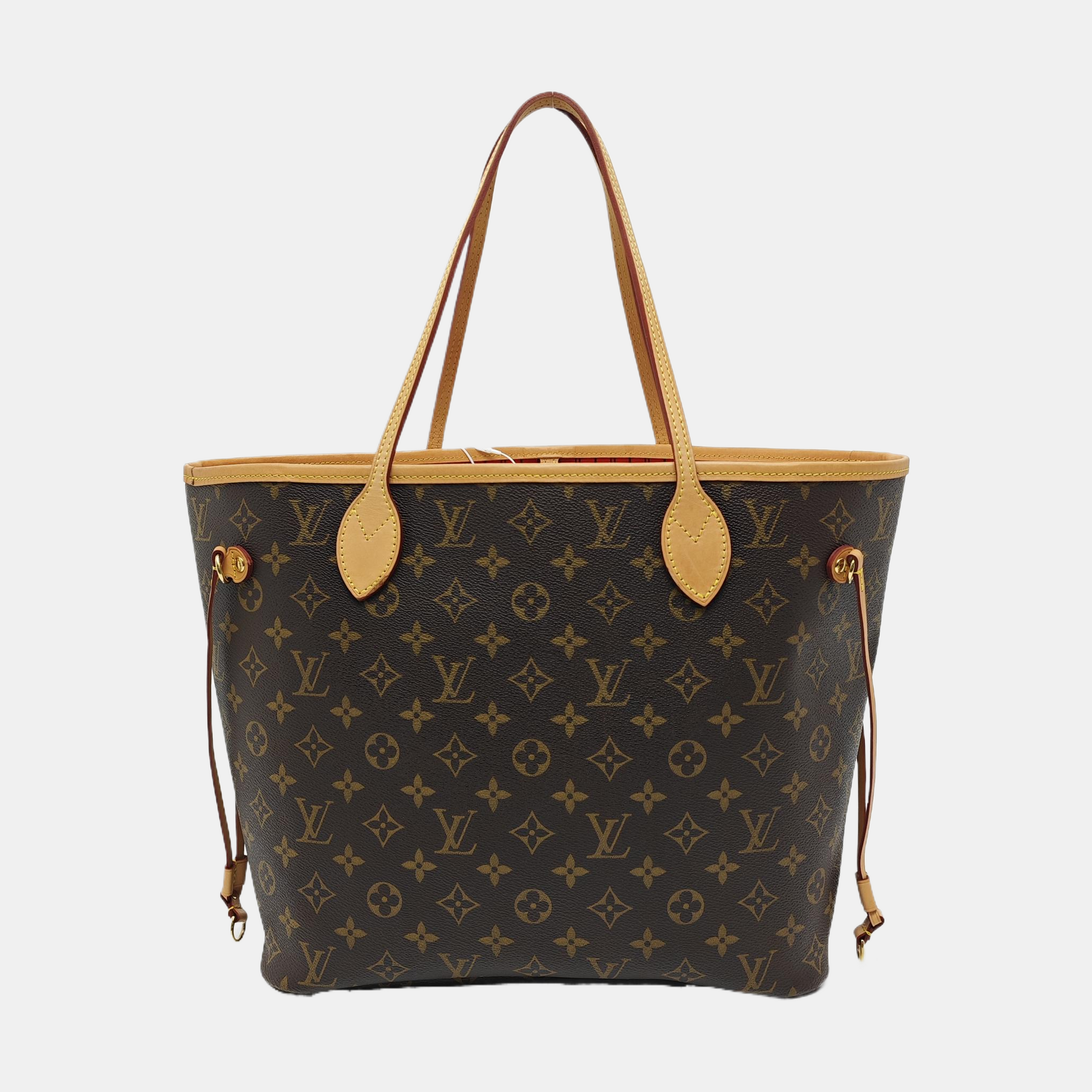 NEVERFULL MM Monogram Coated Canvas Brown