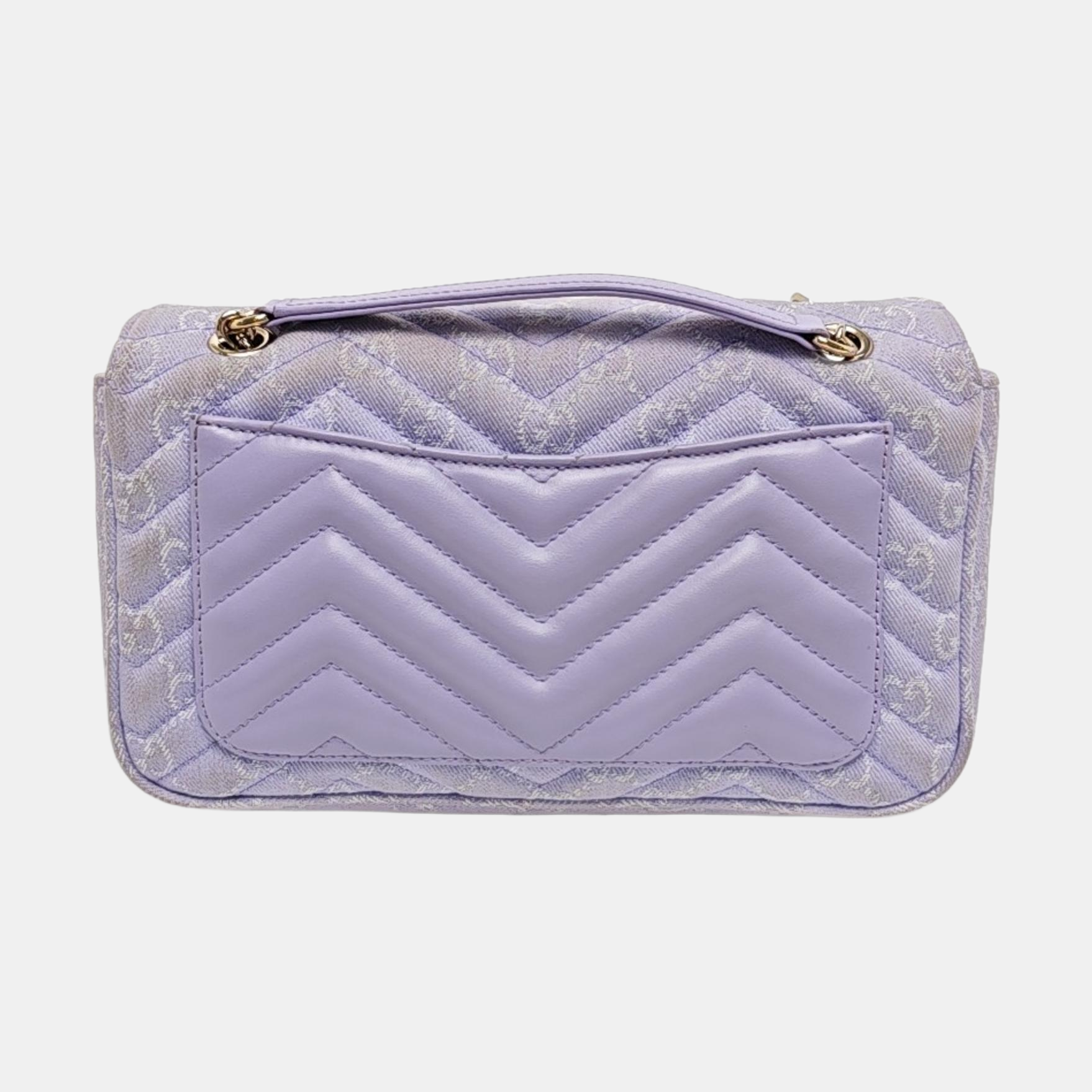 GG Marmont Medium Quilted Denim Purple