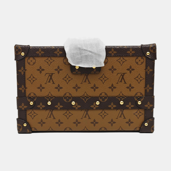PETITE MALLE Monogram Coated Canvas Brown