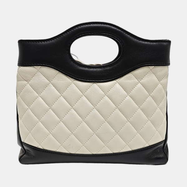 CHANEL 31 Mini Quilted Lambskin White
