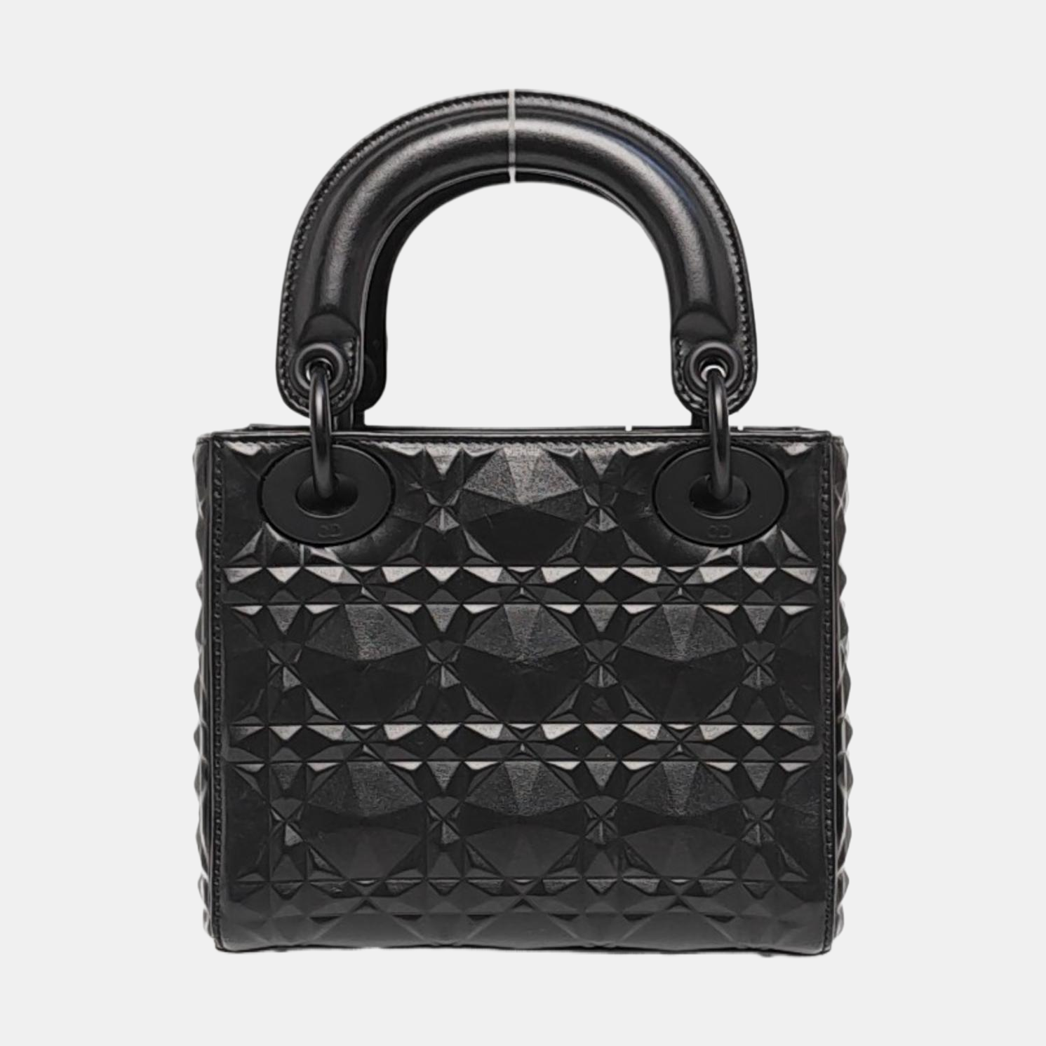 Lady Dior Mini Quilted Calfskin Black