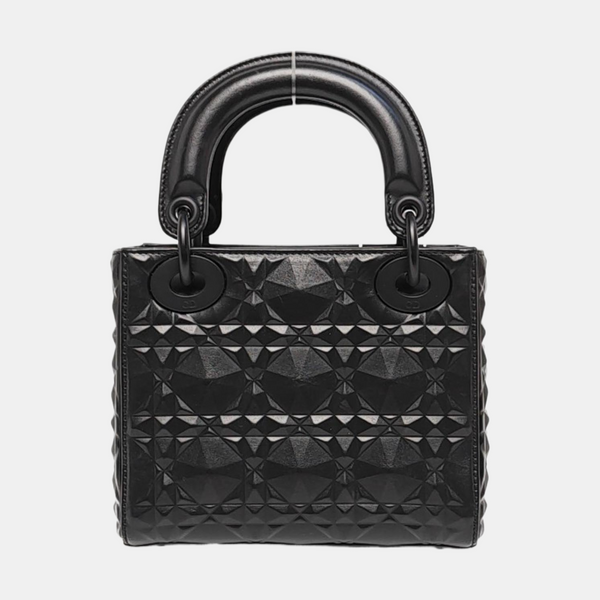 Lady Dior Mini Quilted Calfskin Black
