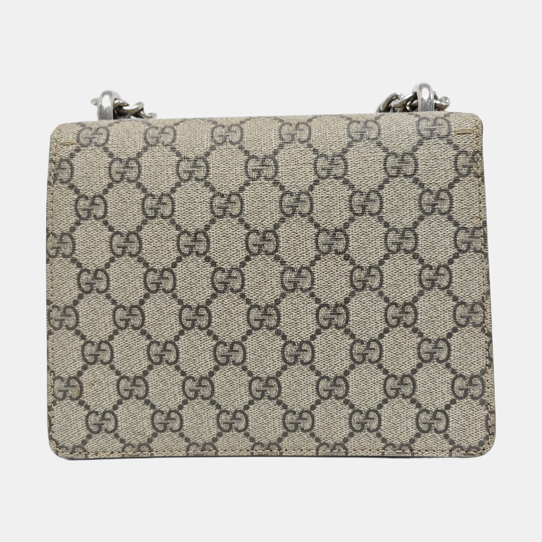 Dionysus Mini Monogram Coated Canvas Beige