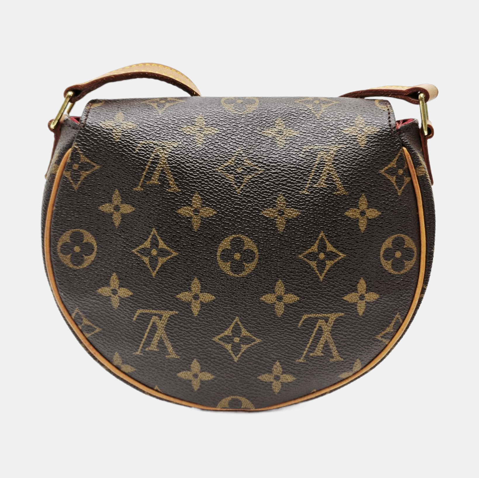 TAMBOURINE Monogram Coated Canvas Brown