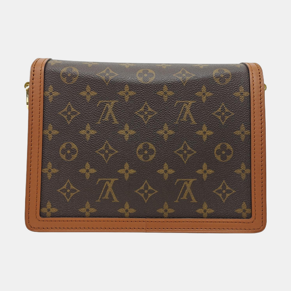 DAUPHINE MM Monogram Coated Canvas Brown