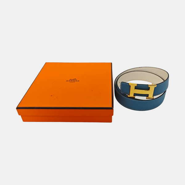 Leather Belt Blue